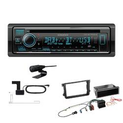 Kenwood 1-DIN Receiver Autoradio DAB+ CD Bluetooth für Seat Toledo IV schwarz
