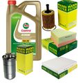 INSPEKTIONSKIT FILTER CASTROL 5L ÖL 5W30 für VW Polo 9N_ 1.4 TDI 1.9