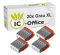 20x Druckerpatronen CLI-551 XL grau für PIXMA IP7250 MG5450 MG7150 MG6450 MX925