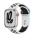 APPLE Watch Series 7 Nike Edition 41 mm polarstern gebraucht mit Extra Band