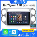 4+64GB Android 13 Für VW Tiguan 5N 2007-2016 GPS Navi Carplay Autoradio 4G WIFI