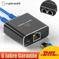RJ45 Adapter Splitter 1 auf 2 Ethernet LAN Splitter Netzwerkkabel CAT 5 6 7 8 DE