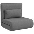 Bodensofa 3-in-1 Klappbar Schlafsofa, Gepolstert Sofabett mit Schlaffunktion