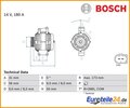 Generator BOSCH 0986047670 für Mercedes-Benz E-Klasse SL CLS