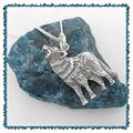 Wolf Anhänger Indianerschmuck Echt Silber 925 mit Kette Wölfe Indianer Schmuck