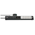 Premium-Line Comfort Switch Plus Steckdosenleiste 6-fach schwarz/lichtgrau 3m 