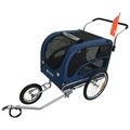 TOPMAST Hunde Fahrradanhänger 2 in 1 "ORIGINAL JOGGER" XL, Buggy, Hundebuggy