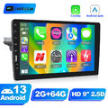 9 Zoll Single 1DIN Android13 Autoradio Mit Carplay GPS Navi WiFi BT RDS 2G+64GB