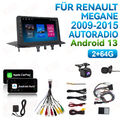 Für Renault Megane III 2009-2015 Android 13 Autoradio Navi Carplay SWC 2+64G