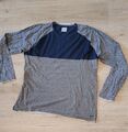 Edc Esprit Langarmshirt Herren Gr. XXL Grau Blau 