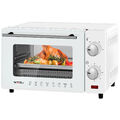 WOLTU Mini Backofen 10 Liter,kleiner Backofen,Pizza-Ofen,Weiß