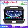 2+32G Android 11 Autoradio Für KIA Sportage 3 2010-2016 GPS Navi Carplay BT WIFI