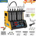 AUTOOL 6-Zylinder Ultraschall Injektor Reiniger Einspritzdüsen Tester Prüfgerät