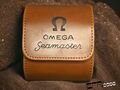 Uhren aufbewahrungsbox Wild- &KunstLeder mit geprägentem Omega Seamaster Logo