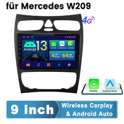 4+64G Android 13 Autoradio für Mercedes Benz CLK W209 C-Klasse W203 GPS Nav WIFI