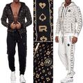 Redbridge Herren Jogginganzug Sweat Suit Set Jacke Pullover Hose Allover Premium