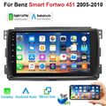 Für Smart Fortwo 451 2005-2010 Android 13 CarPlay 32G Autoradio GPS Navi WIFI BT