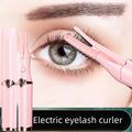 USB Rechargeable Electric Heated Eyelash Curler Long Lasting Makeup Tool N ew✨l