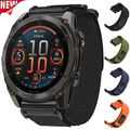 Für Garmin Fenix 8 E 7 7X 6 6X Epix Pro 5 5X Plus 3 HR Quick Fit Nylon Armband