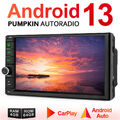 Pumpkin 7" Android 13.0 Autoradio 2 DIN GPS Navi 4GB 64GB Carplay Bluetooth WiFi