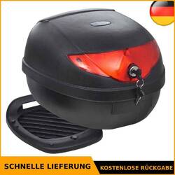 Motorradkoffer 36L Top Case Motorrad Roller Rollerkoffer Topcase Koffer vidaXL