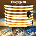 LED COB Streifen 2-20m 12V 24V Band Stripe 3000K 4000K 6000K keine Lichtpunkte