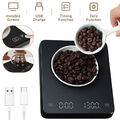 Digitale Kaffeewaage Espressowaage mit Timer Barista Waage Küchenwaage 3kg/0.1g