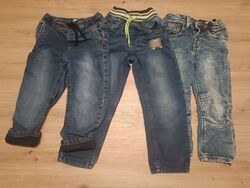 Jeanshosen Junge Gr. 98, 1x Thermo, 2x Normal 