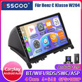 Autoradio Carplay 64G GPS NAV BT DAB+ Android 13 Für Mercedes Benz C-Klasse S204