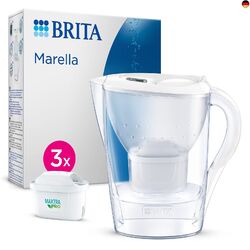 Wasserfilter-Kanne Marella weiß (2,4l) inkl. 3x MAXTRA PRO All-in-1 Kartusche – 