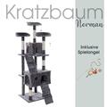 Kratzbaum Katzenbaum Katzenkratzbaum 170 cm Kletterbaum Spielbaum Hellgrau