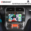 Für Fiat Grande Punto Linea 2007-2012 GPS Navi KAM Autoradio Android 14 Carplay