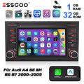 Für Audi A4 8E 8H B6 B7 2000-2009 Android 13 Autoradio GPS Navi WIFI BT Carplay