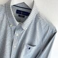  Polo Ralph Lauren Shirt L Large Herren weiß kariert klassische Passform Nylon Performance