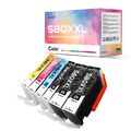 6x Canon PGI 580 CLI 581 XXL TS 6150 TS 6151 TS 6250 kompatible Tintenpatronen