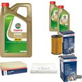 BOSCH Inspektionspaket 7 L Castrol EDGE 5W-30 LL für VW Crafter 30-50 Kasten