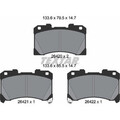 Textar 2642001 Bremsbelagsatz für TOYOTA YARIS P21 PA1 PH1