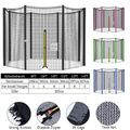 6/8 Stangen Trampolin Netz für 244 305 366 397 427cm Sicherheitsnetz Ersatzteile