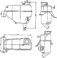 MAHLE Ausgleichsbehälter, Kühlmittel CRT 121 000S für MERCEDES-BENZ