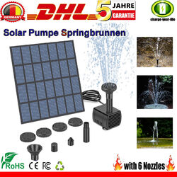 Solar Pumpe Teichpumpe Springbrunnen Solarbrunnen Fontäne Pumpe für Gartenteich