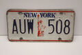 NUMMERNSCHILD NEW YORK STATUE OF LIBERTY - USA US KENNZEICHEN LICENSE PLATE 508