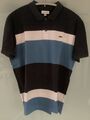 Lacoste PoloShirt blau weiß 2XL XXL 54 56