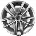 1x Alufelge 16 Zoll 6.5" 5x112 46ET Glanz Silber 5G0601025 VW Rim Wheel