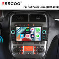 Für Fiat Grande Punto Linea 2007-2012 GPS Navi 64GB Autoradio Android 14 Carplay