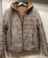 Damen Steppjacke Wendejacke mit Kapuze Gr. 44 Laura Torelli Cognac + Muster NEU