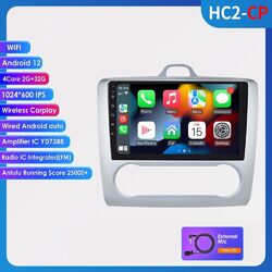 9'' Android12 Autoradio GPS Navi Für Ford Focus 2004-2011 RDS WIFI DAB 2+32G BT