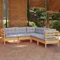 Garten Lounge Set Gartenmöbel Sofa Sitzgruppe 5-tlg. Kiefer Massivholz vidaXL