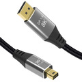 mini DisplayPort auf Display port DP 1.4 PRO 8K 4K 144Hz Reagle 2M Kabel Nylon