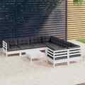 Garten Lounge Set Gartenmöbel Sofa Sitzgruppe 9-tlg. Kiefer Massivholz vidaXL