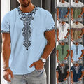 Herren T-Shirt Mit 3D-Druck Tops Kleidung Sommer Kurzes T-Shirt Lässig G